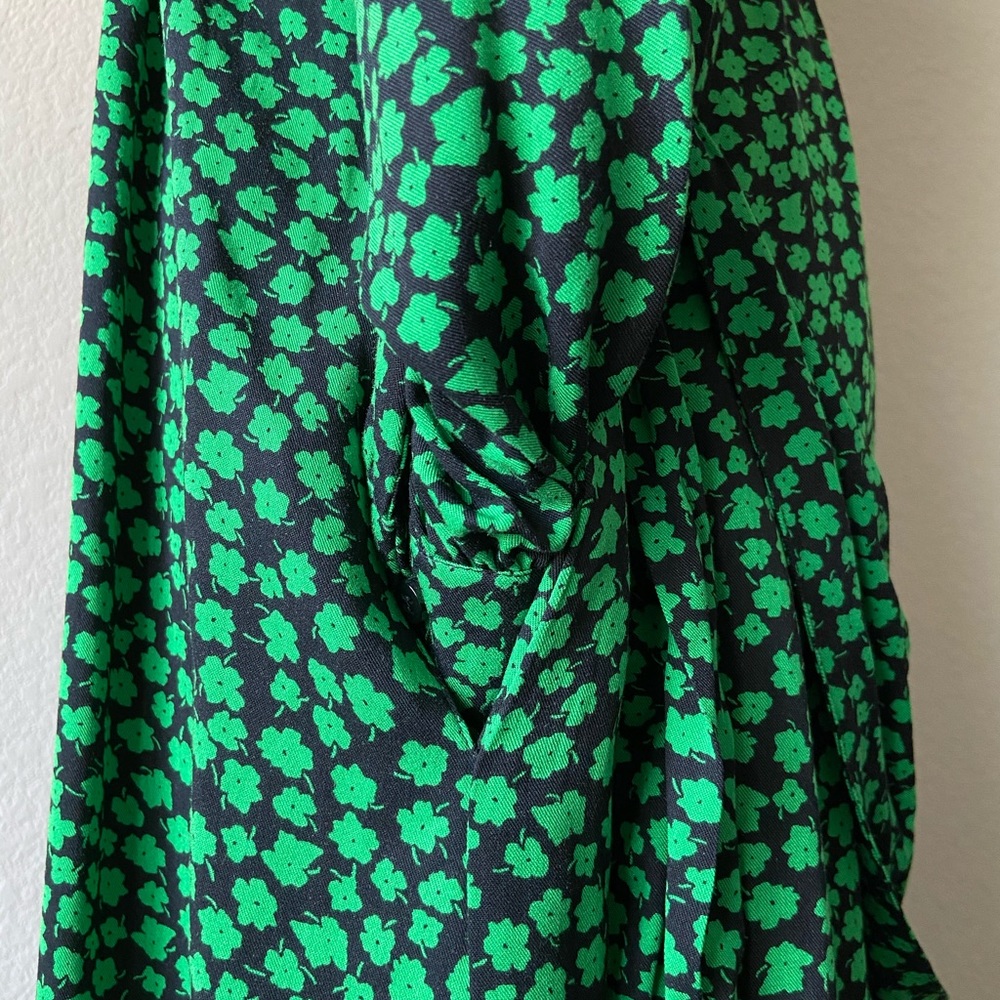 ❌SOLD❌ Charming Floral Midi Shirt Dress Tie Belt - Picture 12 of 16